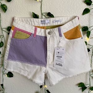 Bershka multicolor shorts